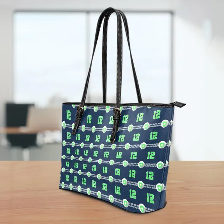 Seattle Nurse Large Leather Tote Bag