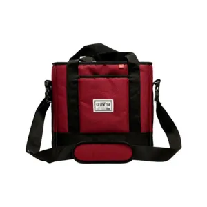 Selektor Messenger Bag 30 LP 12" Burgundy and Black