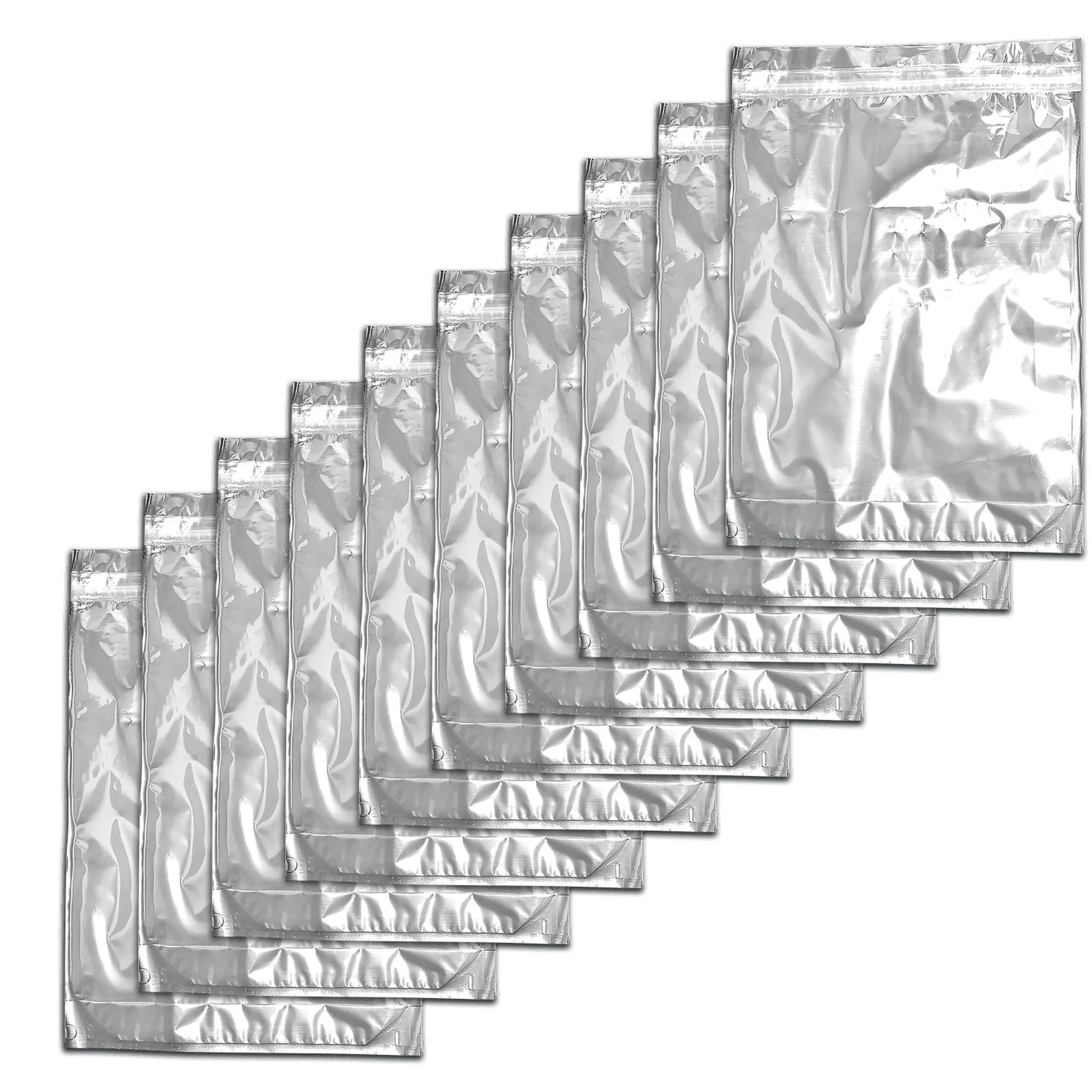 Shiny Clear Mylar Flat Ziplock Pound Bags