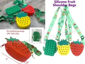Silicone Fruit Shoulder Bags - Available in 3 Different Colours