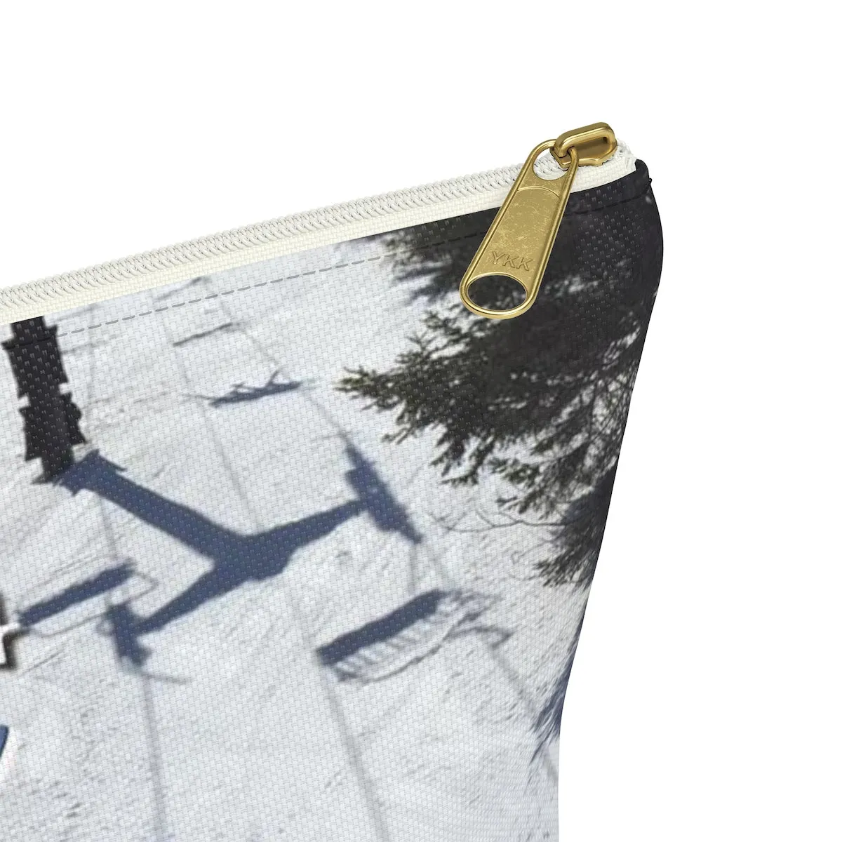 Skiing Is My Happy Place - Accessory Pouch w T-bottom