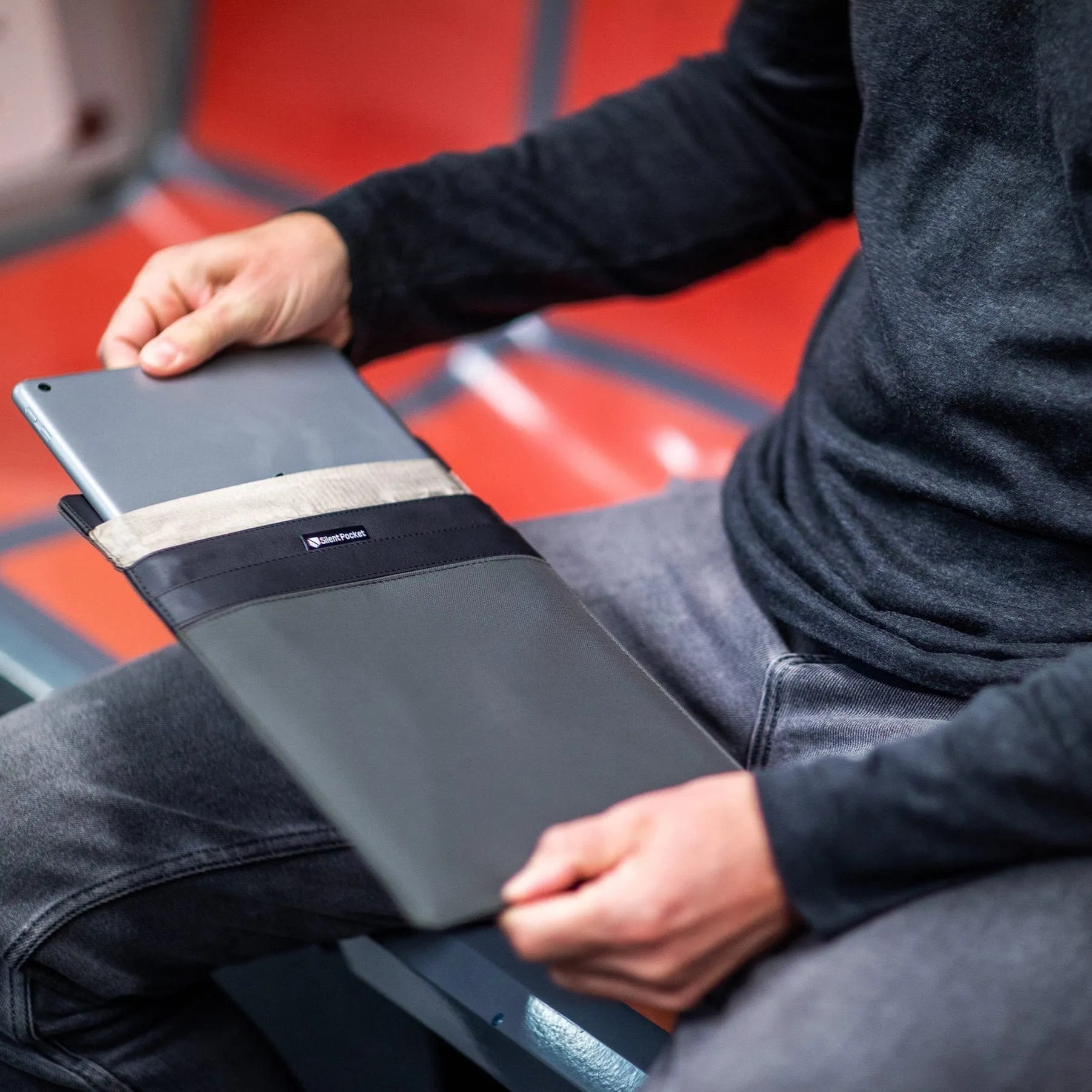 SLNT Utility Faraday Sleeves for Tablets Weatherproof Nylon Black