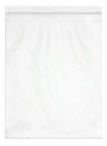 SPARTAN INDUSTRIAL - 12inch X 15inch (100 Pack) 2 Mil Clear Reclosable Zip Plastic Poly Bags with Resealable Lock Seal Zipper