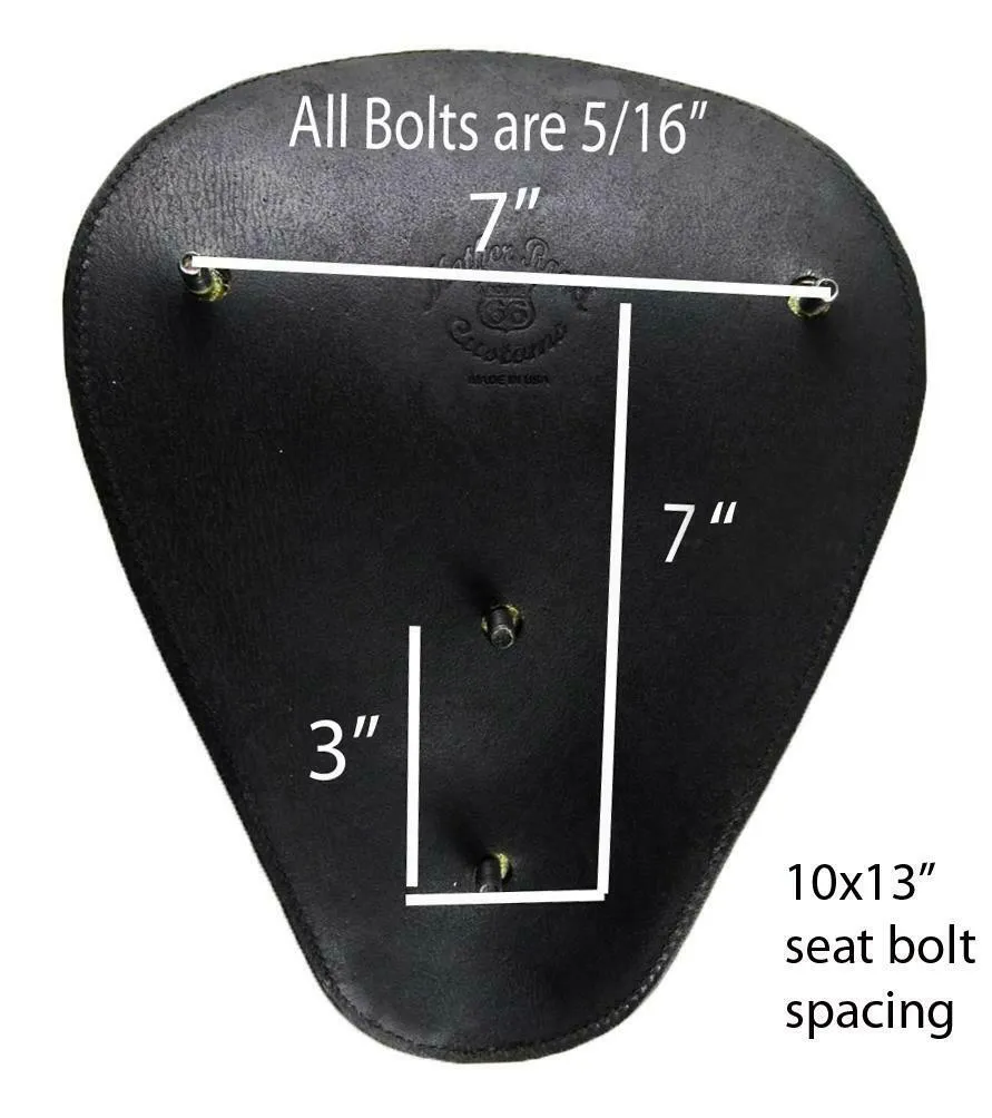 Spring Solo Seat P-Pad Chopper Harley Sportster Bobber Tan Distressed Leather