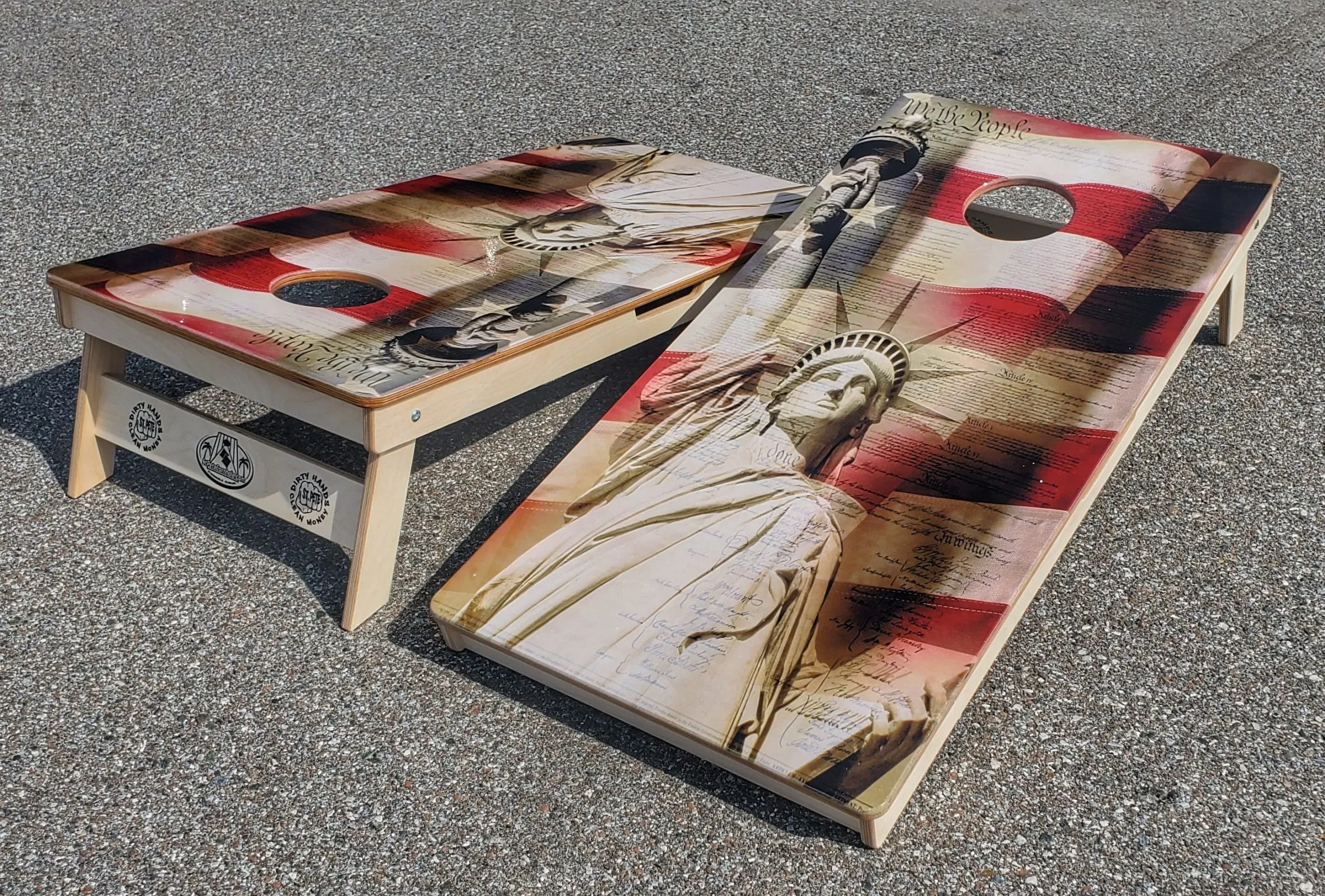 Statue of Liberty Cornhole Boards Direct Print