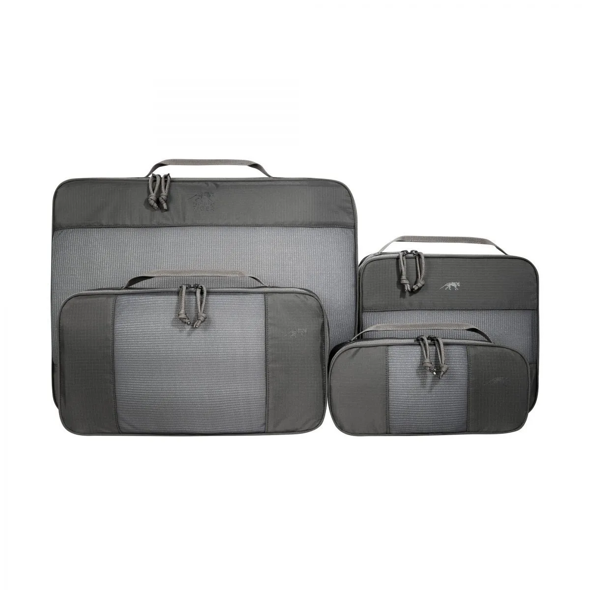 Tasmanian Tiger Mesh Pocket Set XL Set of 4 Packing Cubes Titan Grey