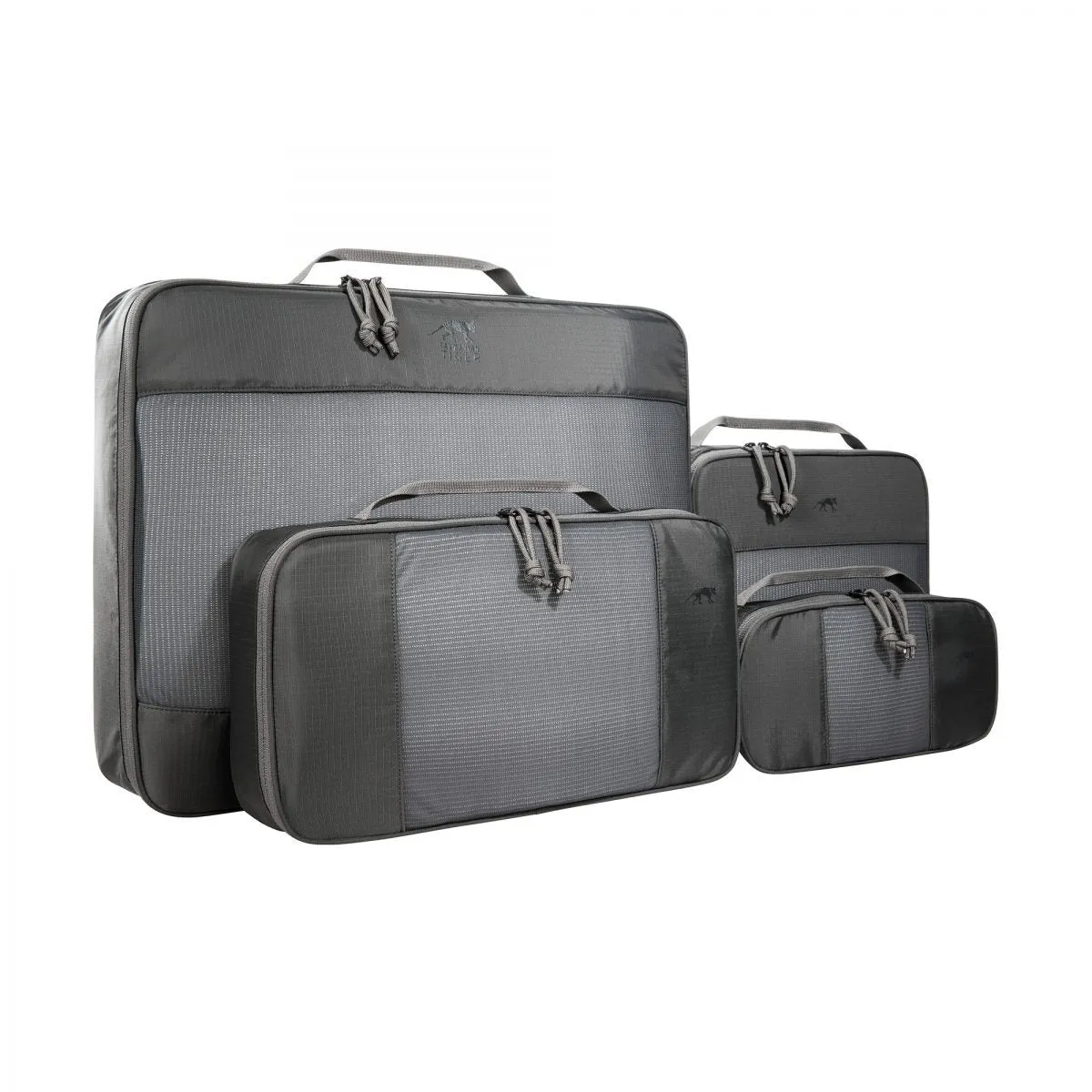 Tasmanian Tiger Mesh Pocket Set XL Set of 4 Packing Cubes Titan Grey