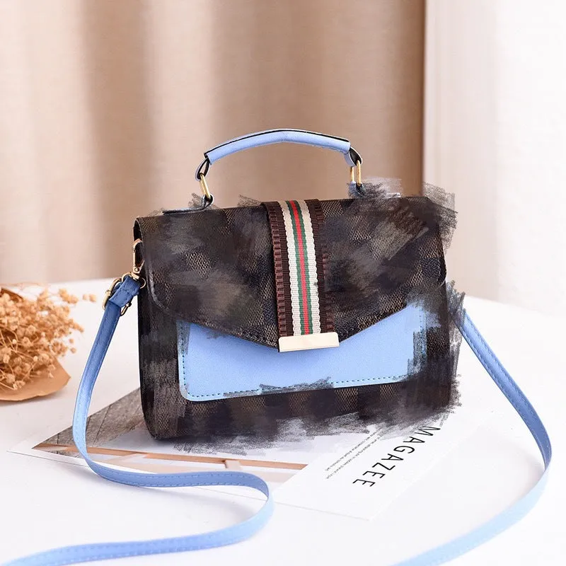 Textured Korean Style Cheap Simple Portable Crossbody Bags