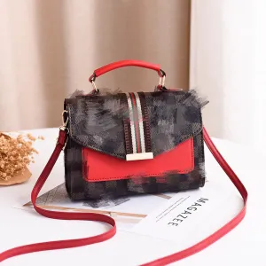 Textured Korean Style Cheap Simple Portable Crossbody Bags