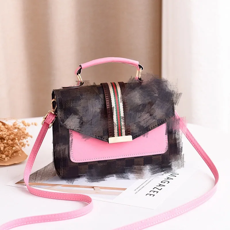 Textured Korean Style Cheap Simple Portable Crossbody Bags