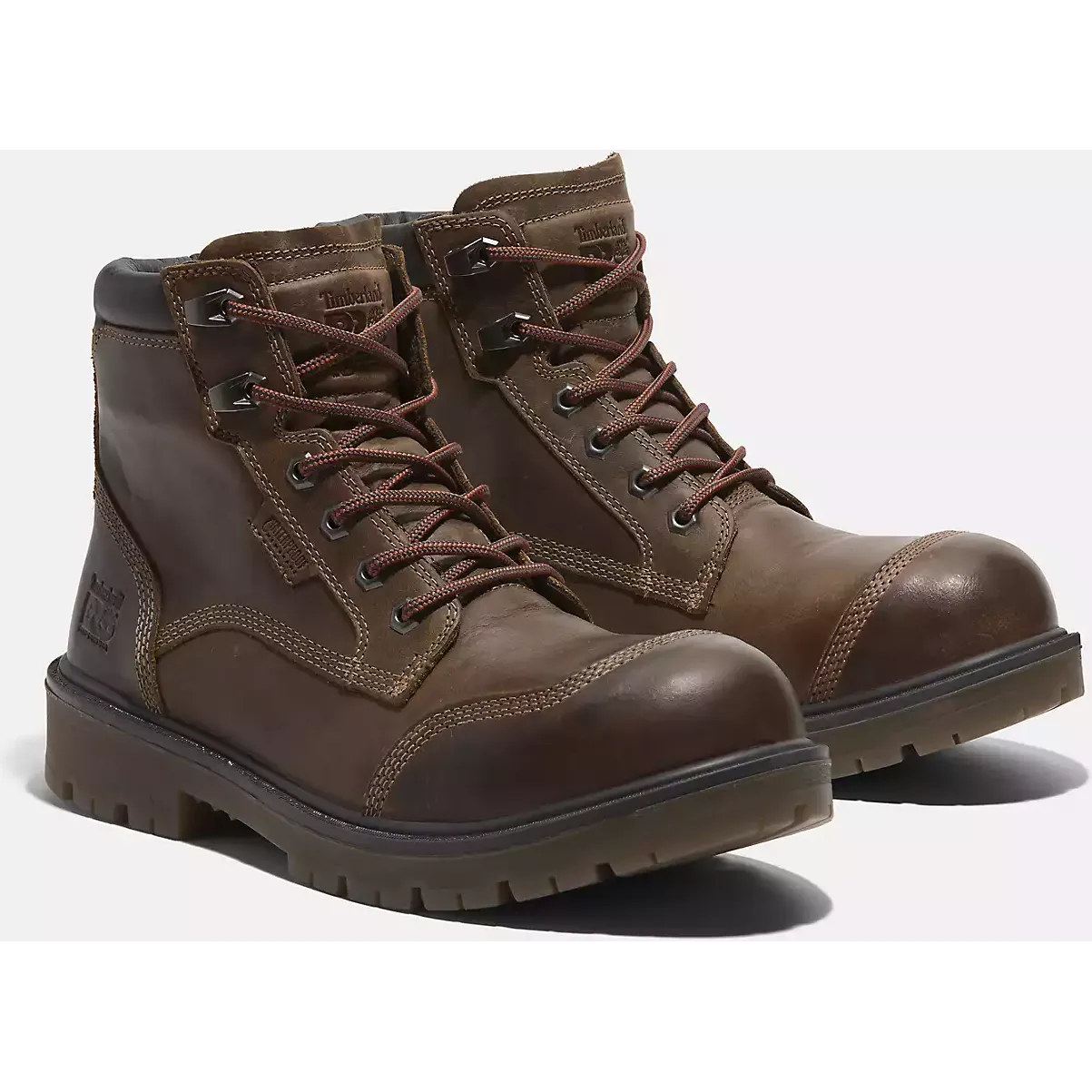 Timberland Pro Men's Whitman 6" Comp Toe WP Work Boot -Brown- TB0A677YW01