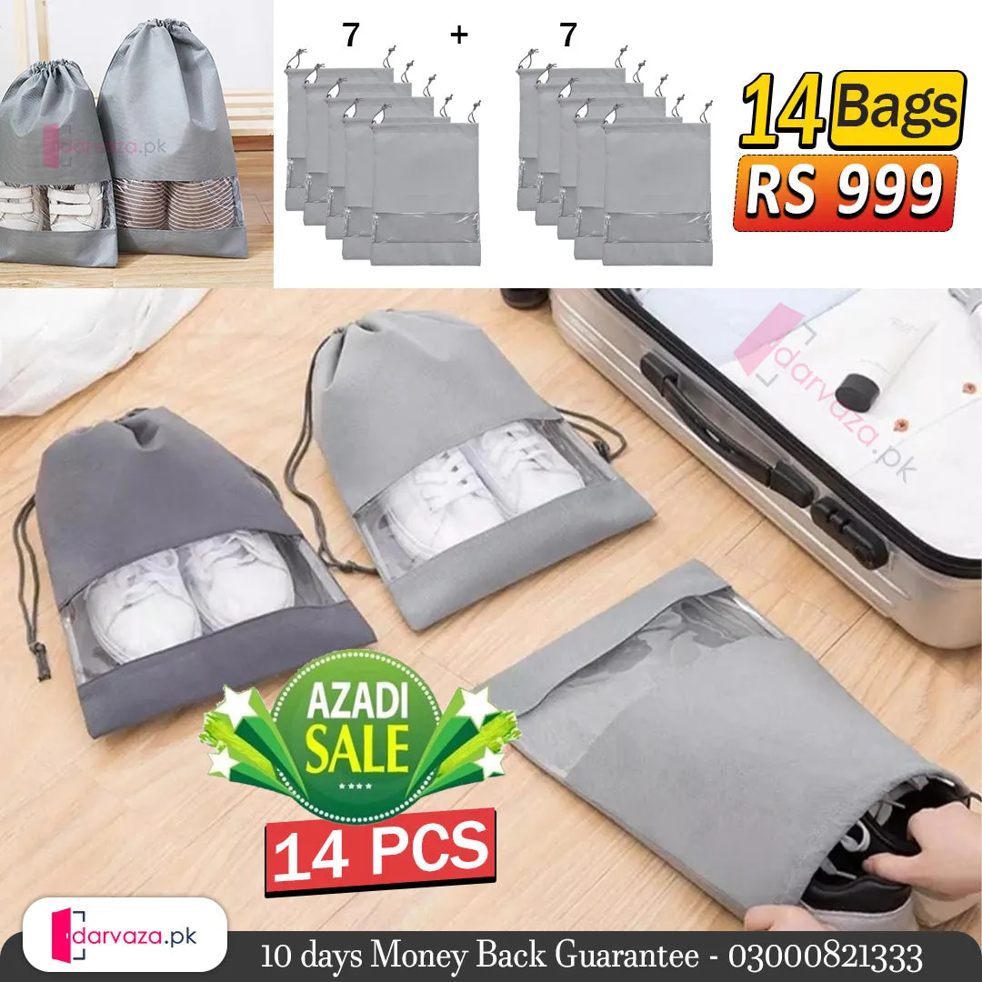 Travel Organizer & Sale Azaadi Dustproof Offer Pouches Vibrant (14 Bags) 14 Shoe Summer event