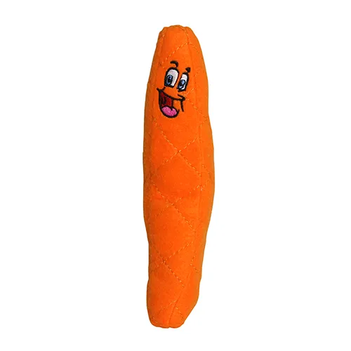 Tuffy Dog Toys - VIP Products - Tuffy Funny Food HotDog, Durable, Squeaky Dog Toy 2-in-1