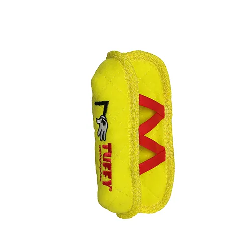 Tuffy Dog Toys - VIP Products - Tuffy Funny Food HotDog, Durable, Squeaky Dog Toy 2-in-1