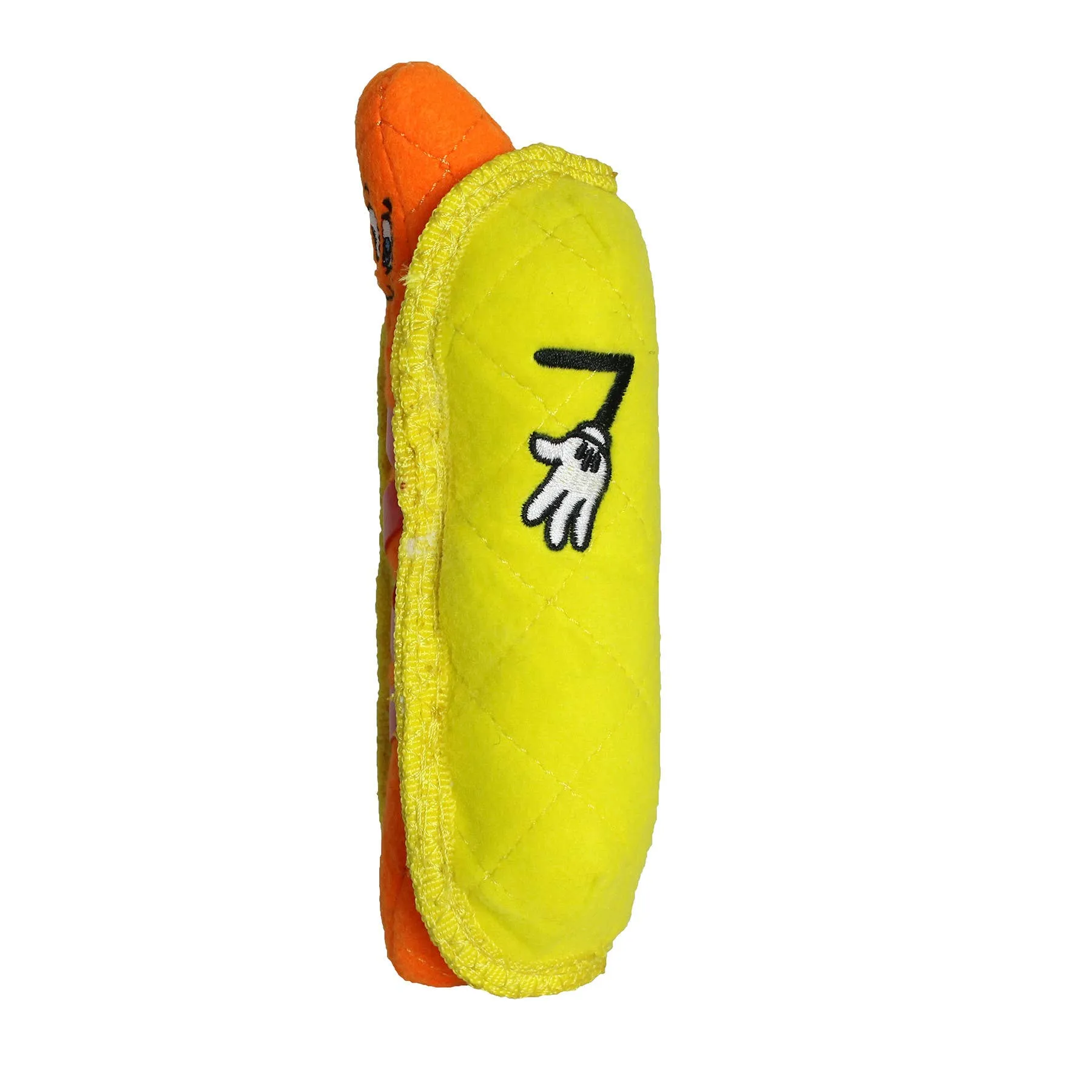 Tuffy Dog Toys - VIP Products - Tuffy Funny Food HotDog, Durable, Squeaky Dog Toy 2-in-1