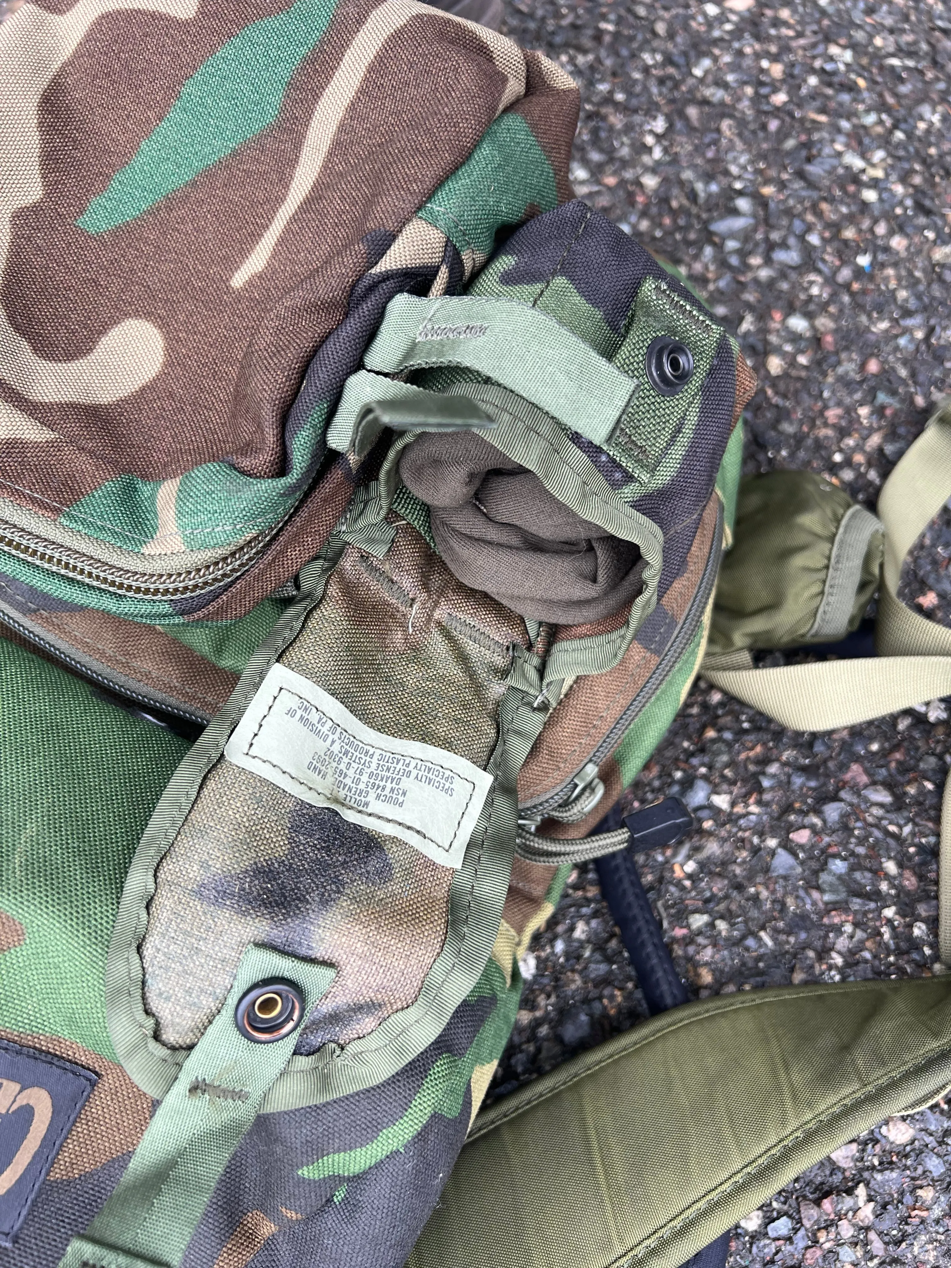USGI MOLLE-ii Grenade Pouches - Used