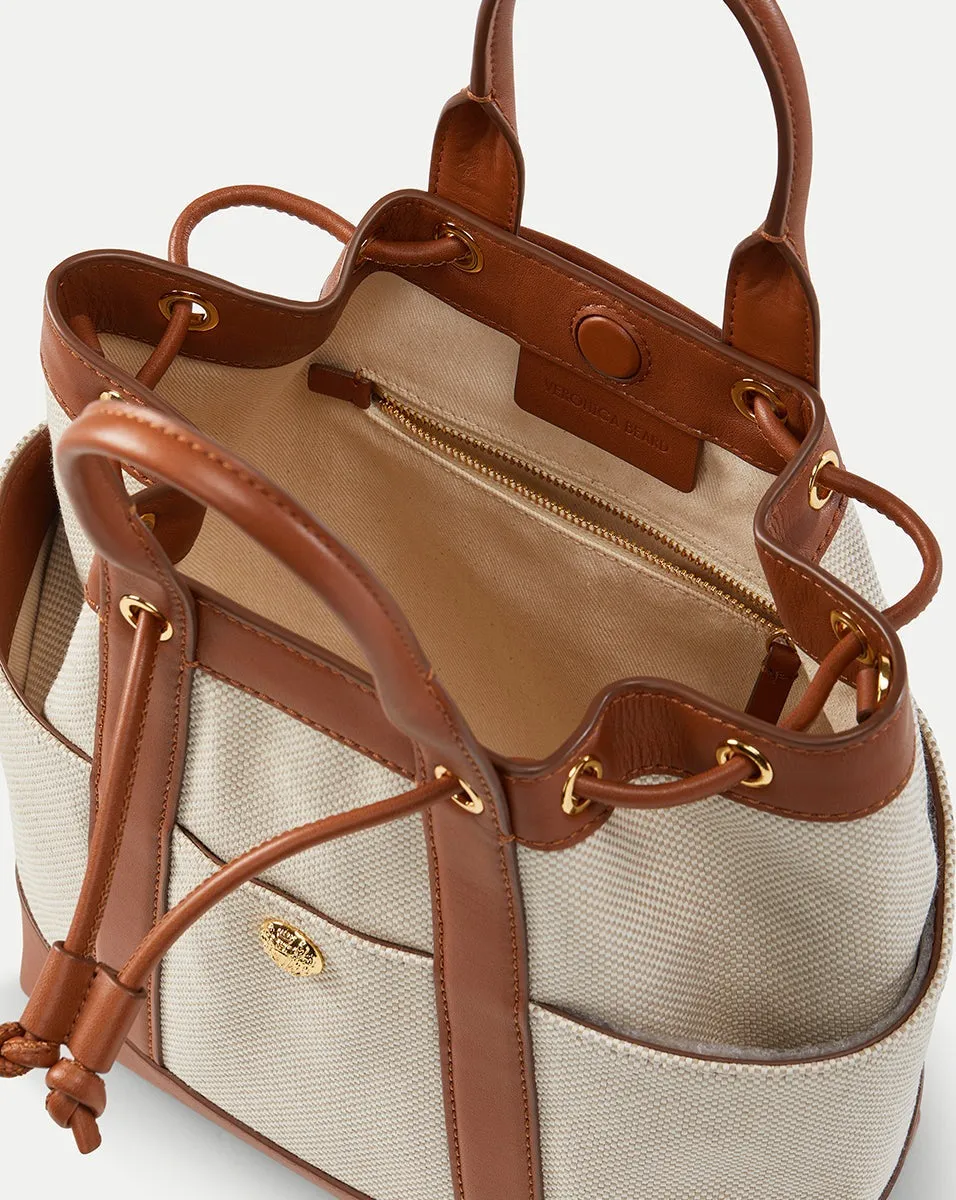 Veronica Beard Goody Bag in Natural/Hazel