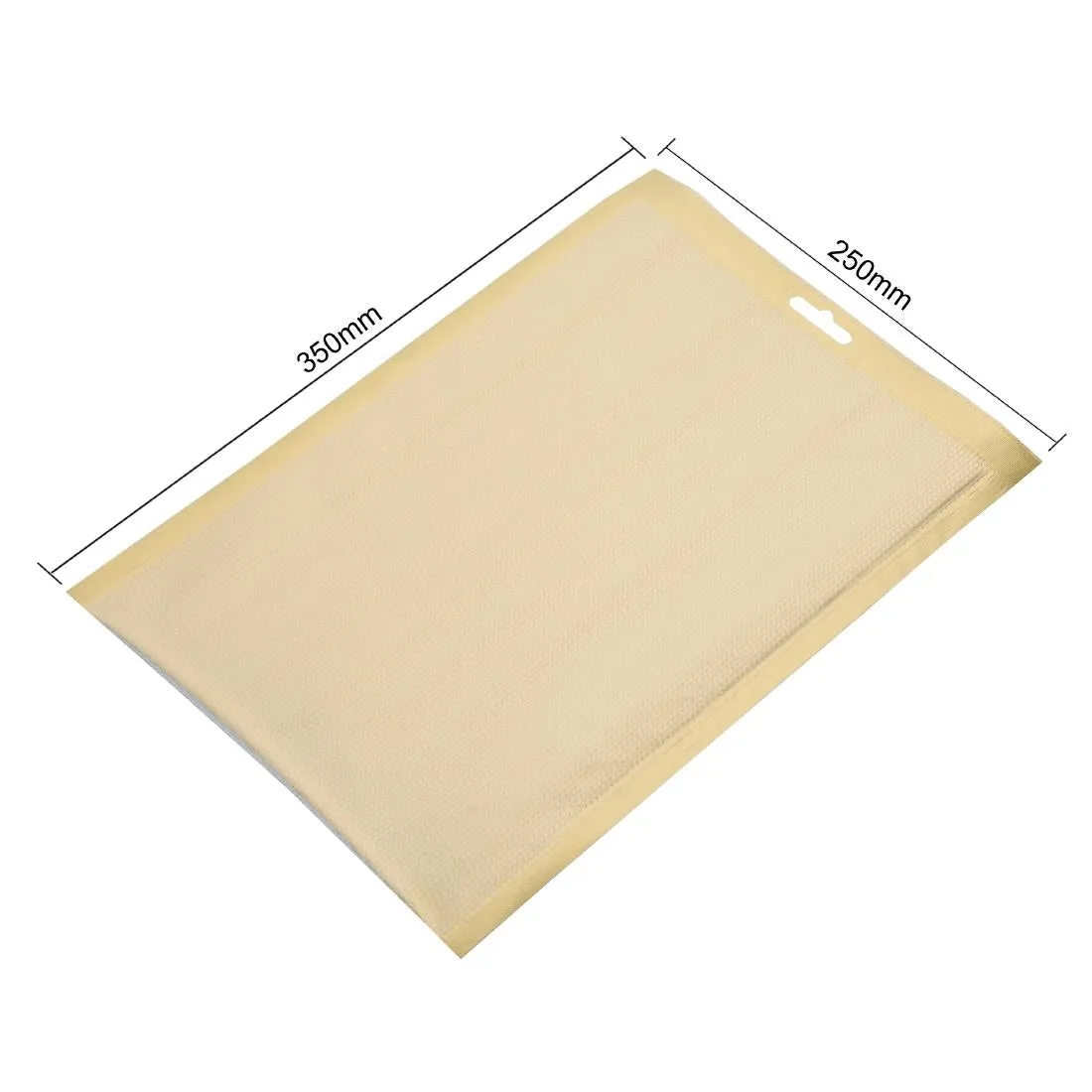 Vogue Gold Embossed Vacuum Pouches 250x350mm (100 Pack)