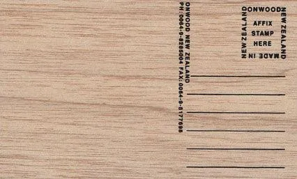 Waitomo Caves NZ Wooden Postcard