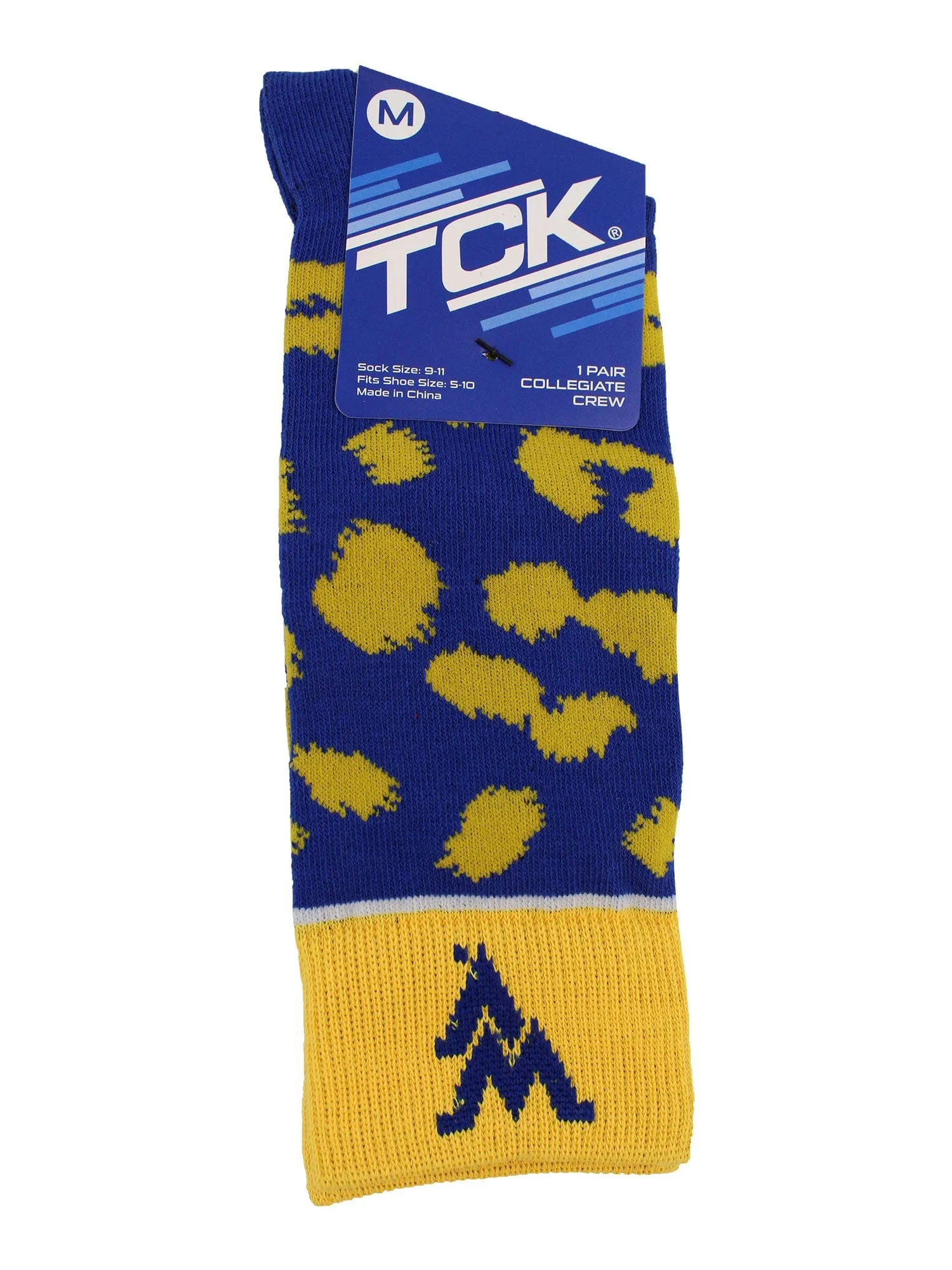 West Virginia Mountaineers Socks Womens Savage Crew Socks