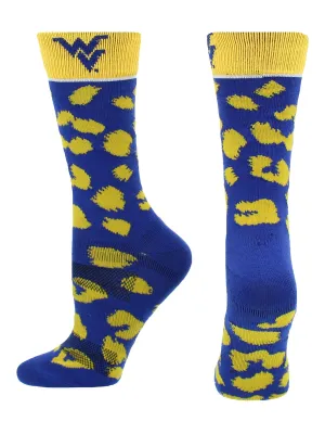West Virginia Mountaineers Socks Womens Savage Crew Socks