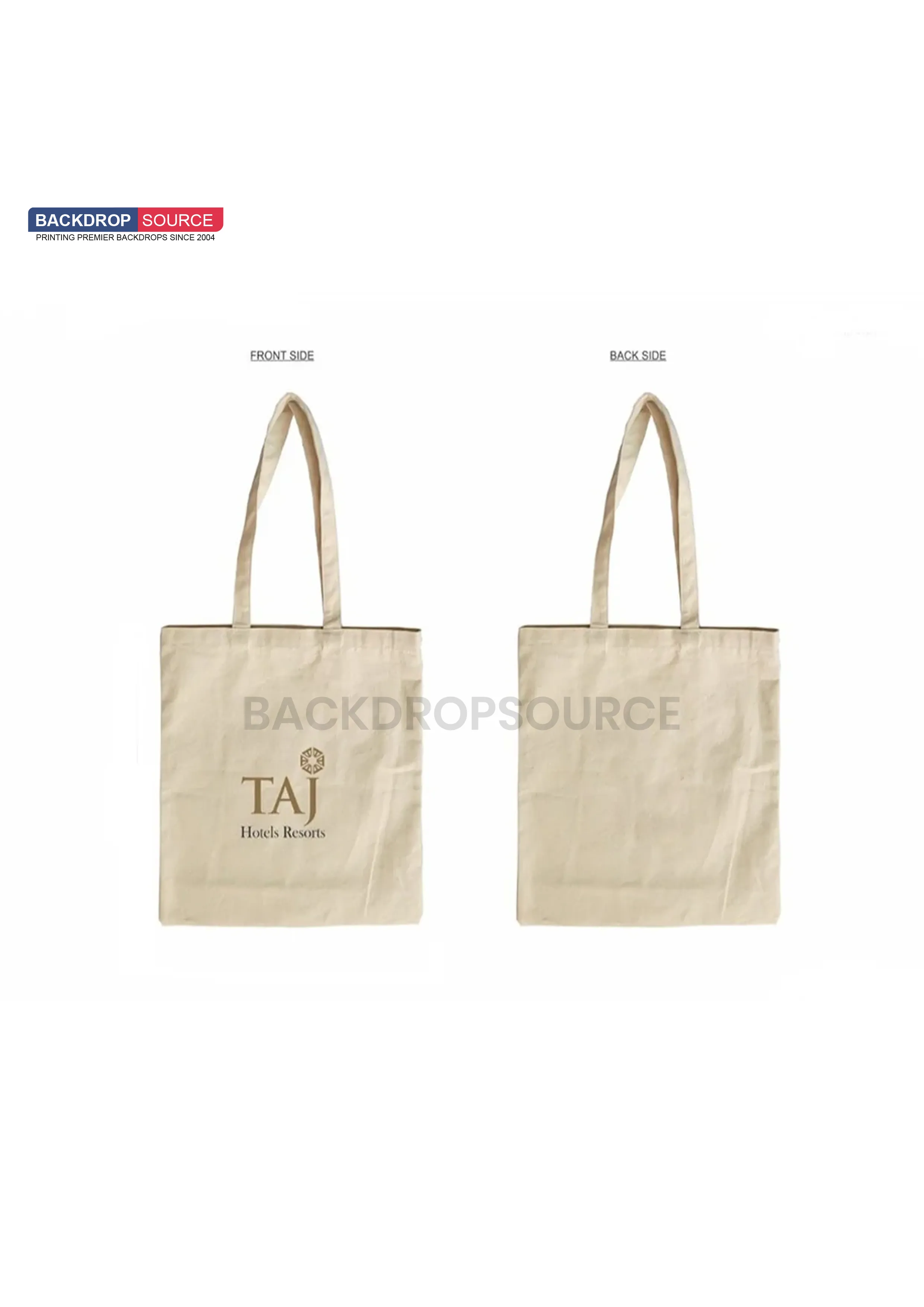 White Canvas Cotton Tote Bag