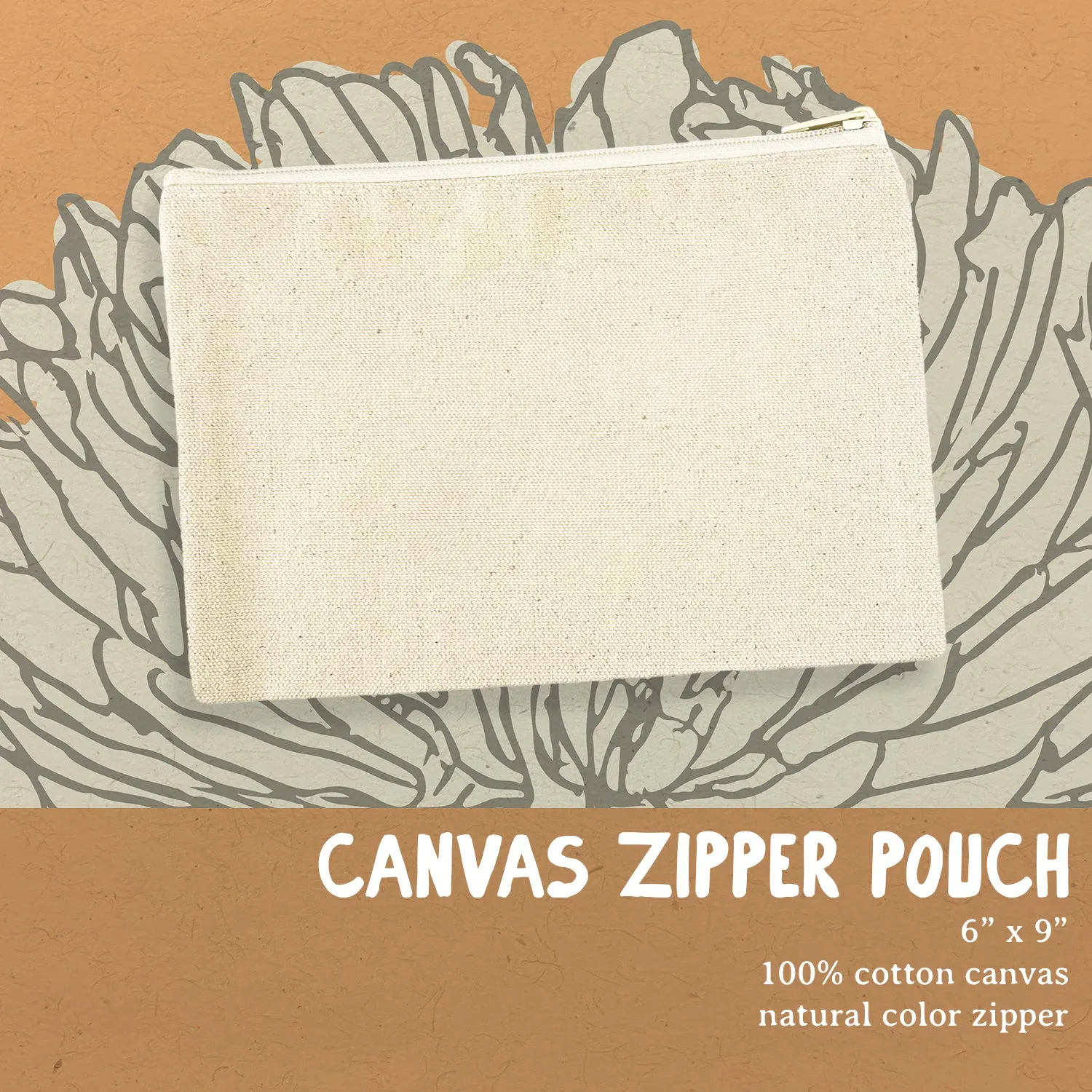 Wine Chic - Canvas Zipper Pouch