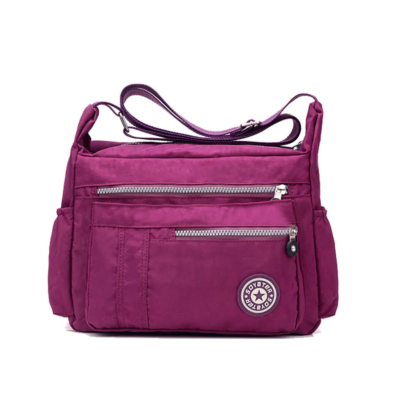 Women's Nylon Lightweight Waterproof Wash Large Capacity Crossbody Bags