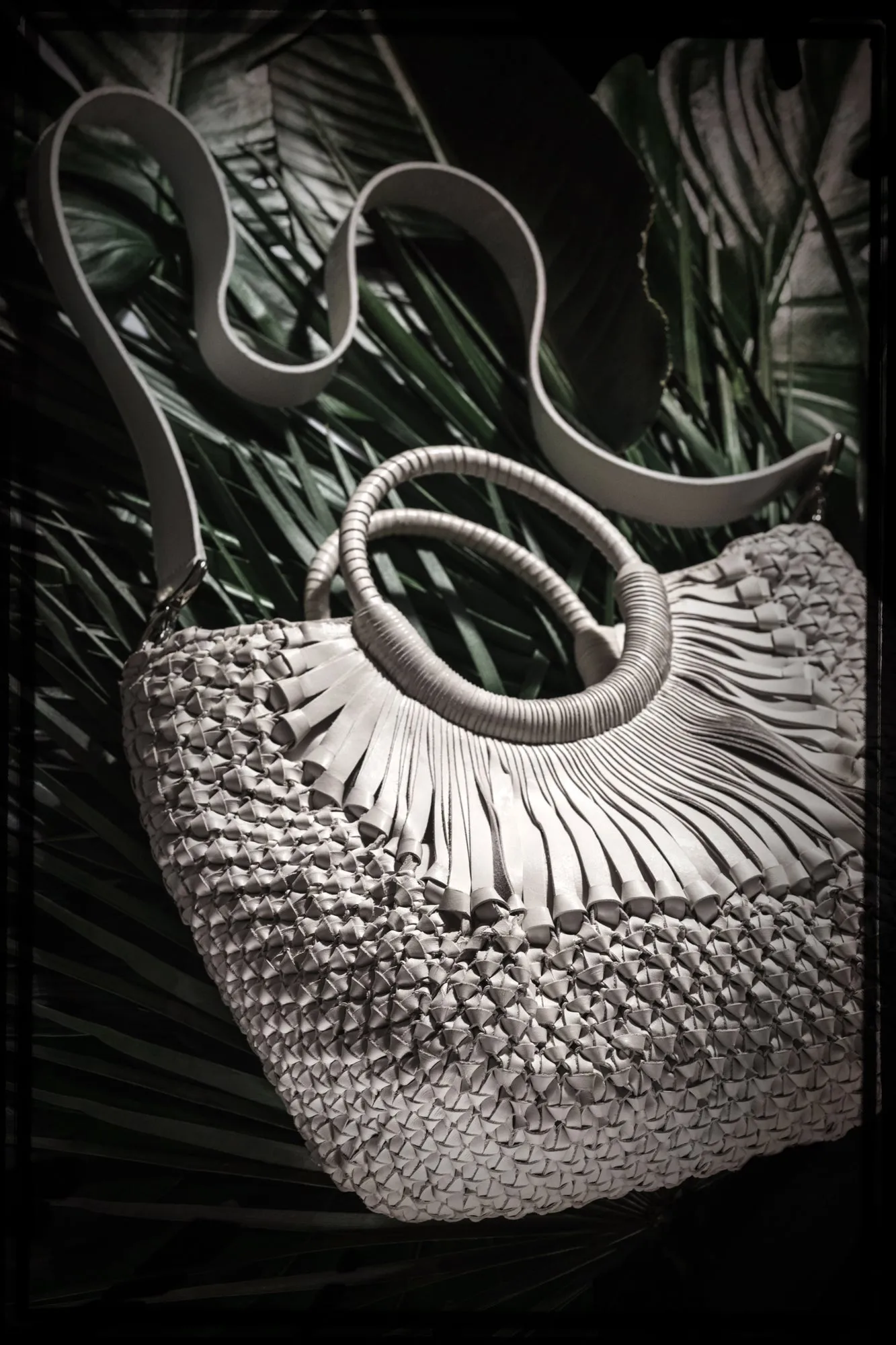 Woven Leather "Kenia" Small Satchel by Federico Nardini