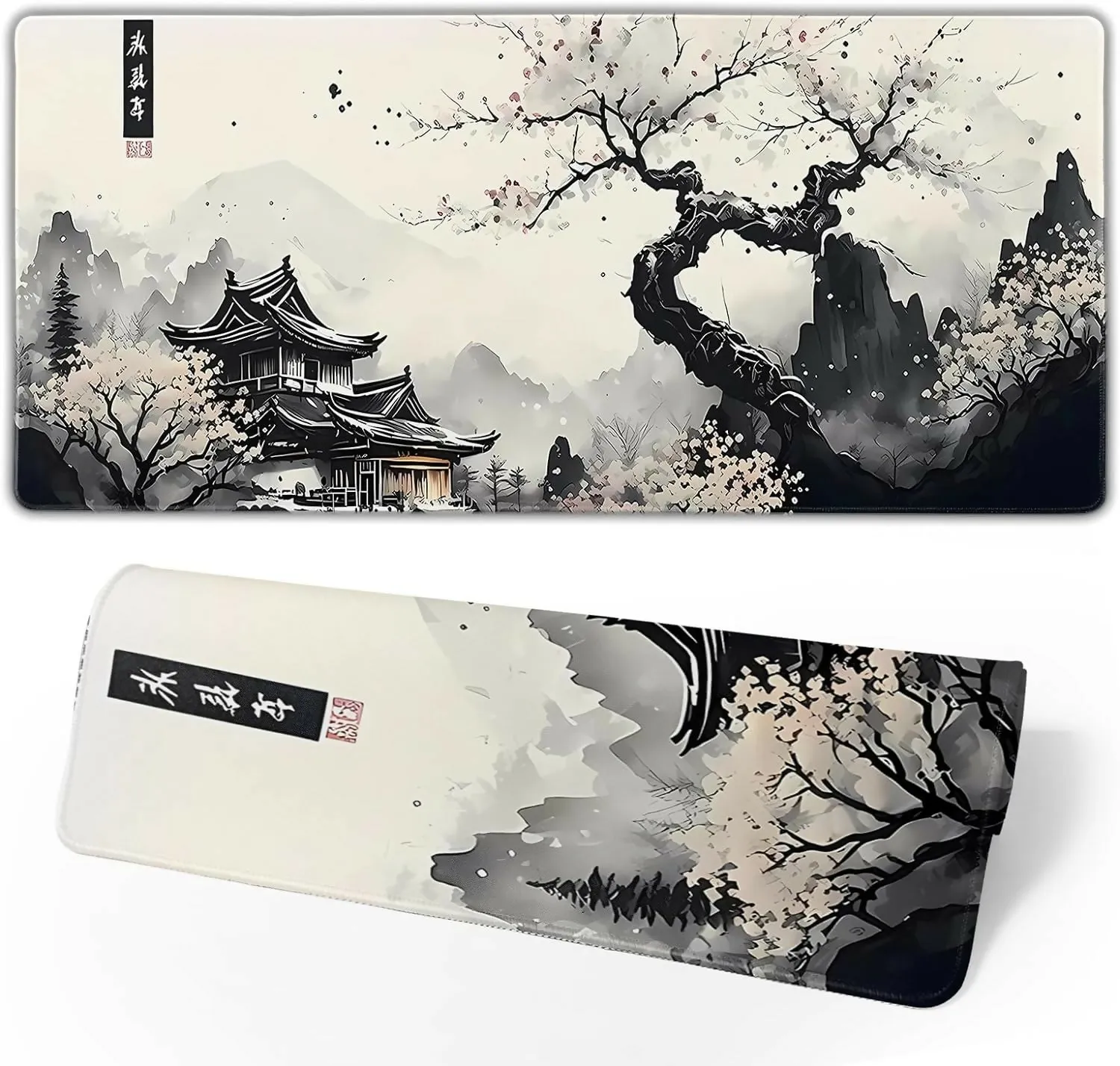 XL Mouse Pad, Japanese Anime Themed, Non-Slip Rubber Base, 31.5” x 11.8”