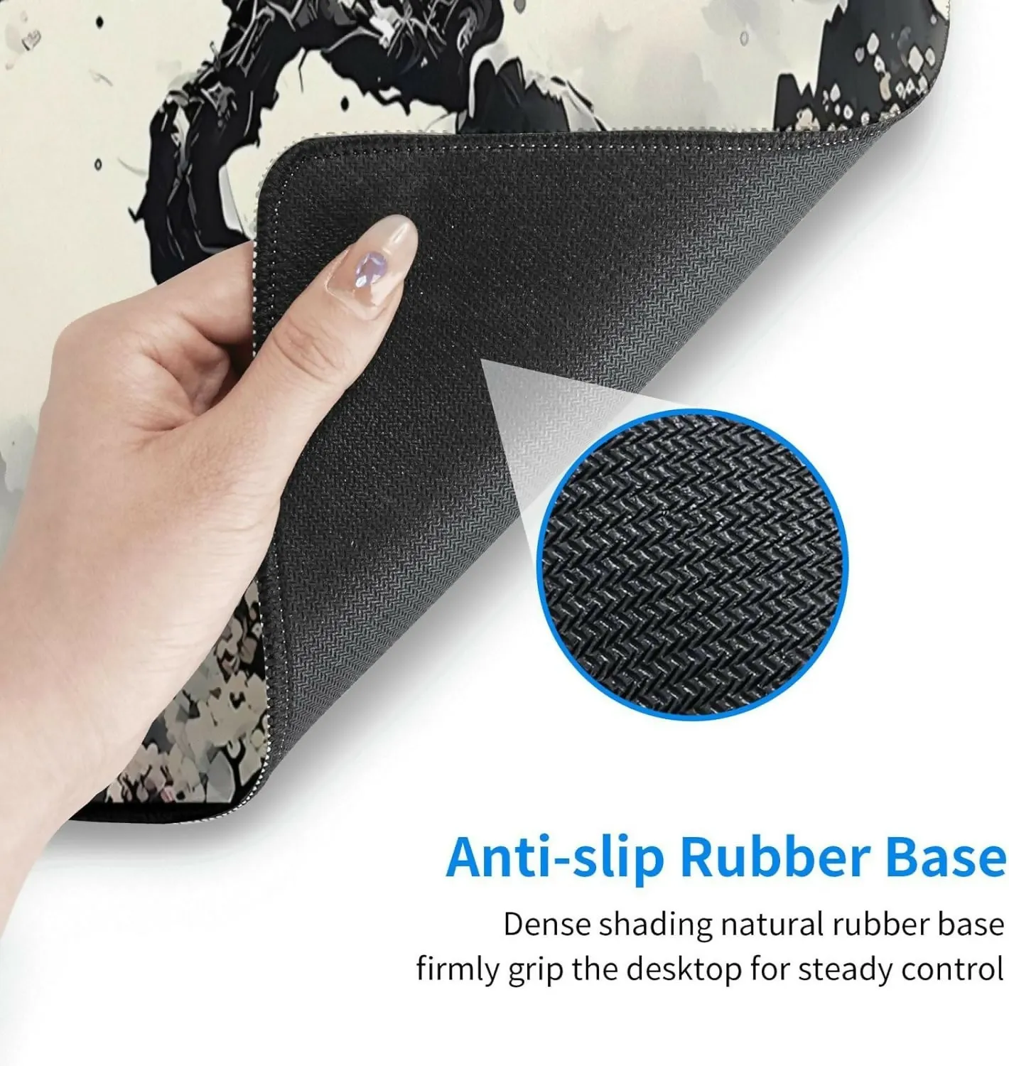 XL Mouse Pad, Japanese Anime Themed, Non-Slip Rubber Base, 31.5” x 11.8”