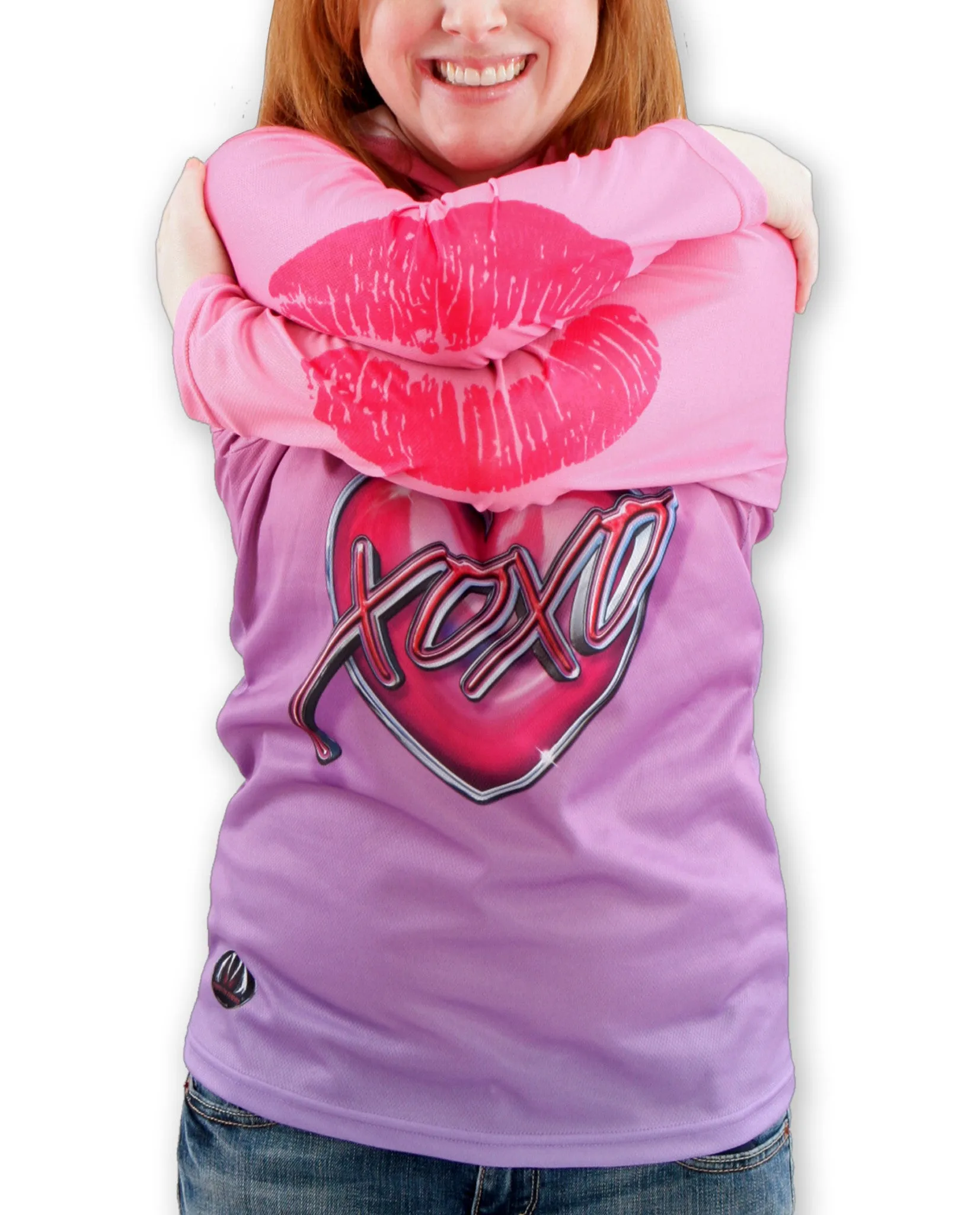 XOXO KISSY LIPS Hoodie Chomp Shirt by MOUTHMAN®