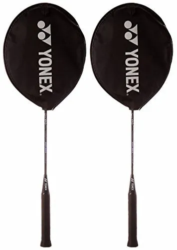 YONEX GR 303 Saina Nehwal Special Edition Aluminium Badminton Racquet (Set of 2) Black.