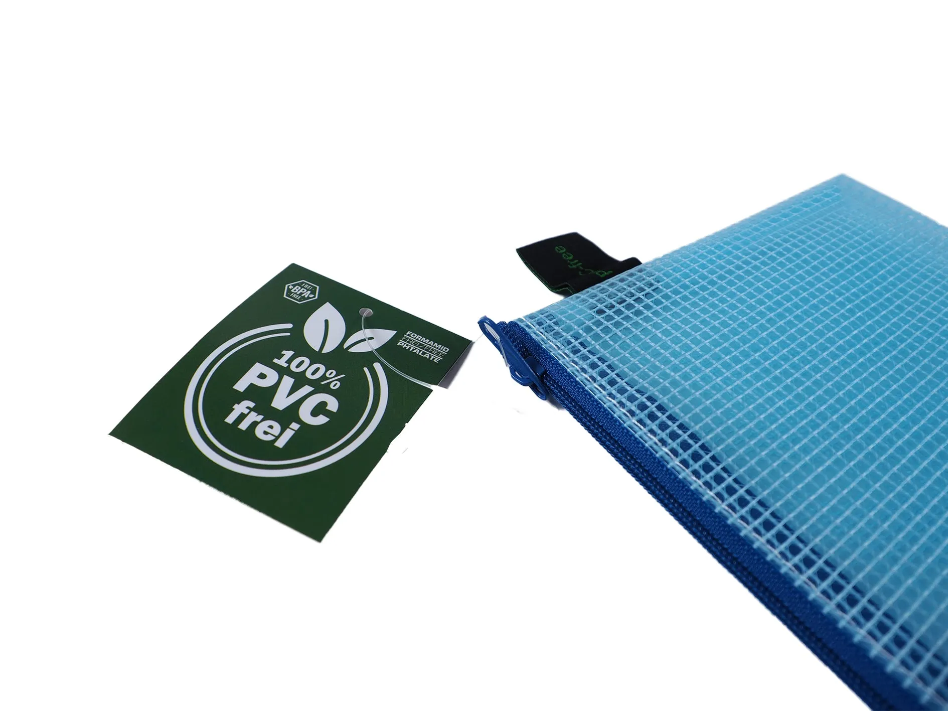 Zippered Bag Mesh, coloured EVA (PVC-free)  DIN A5