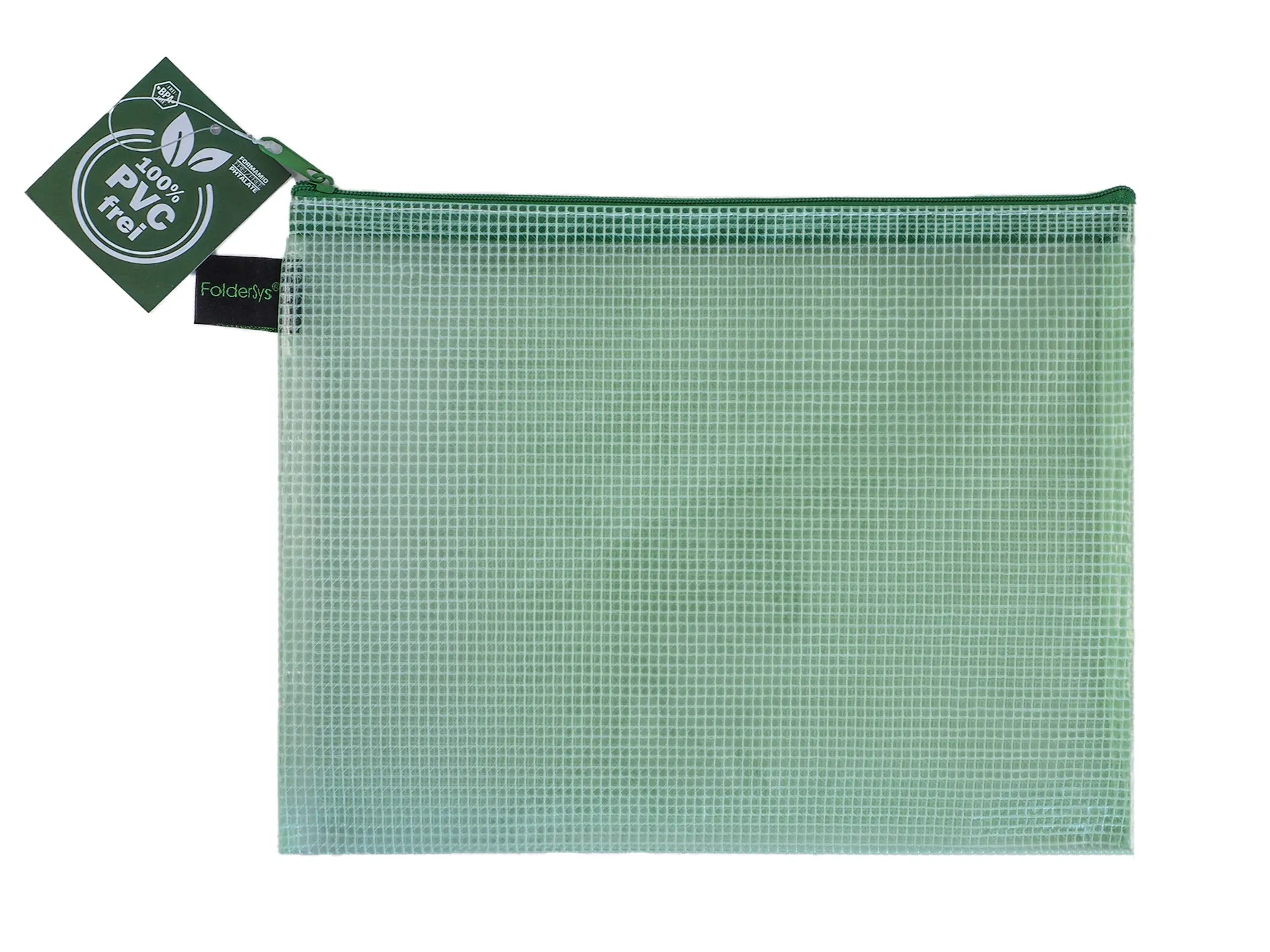 Zippered Bag Mesh, coloured EVA (PVC-free)  DIN A5