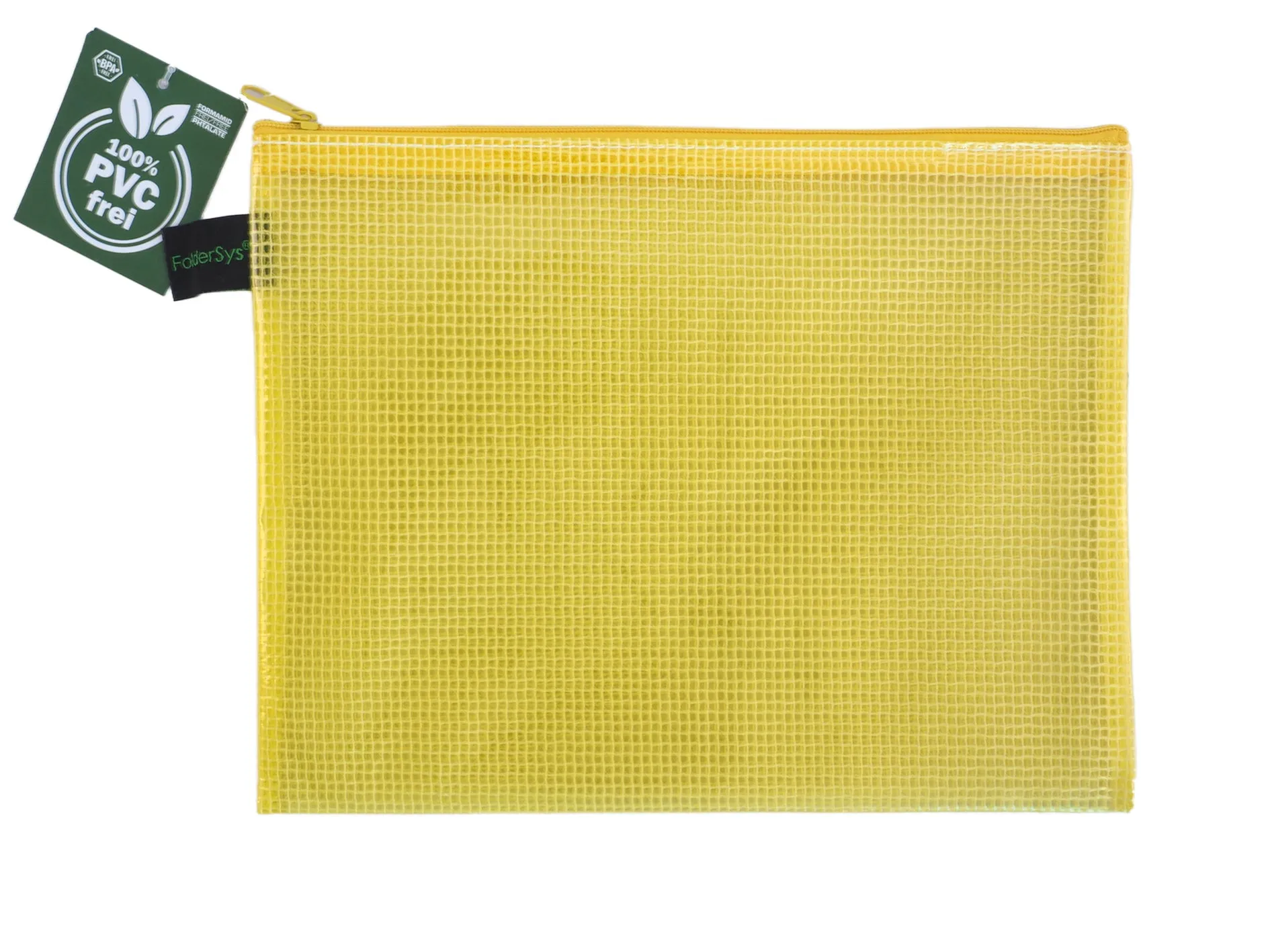 Zippered Bag Mesh, coloured EVA (PVC-free)  DIN A5