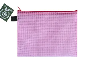 Zippered Bag Mesh, coloured EVA (PVC-free)  DIN A5